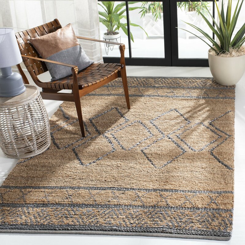 Southwestern Handmade Flatweave Jute Beige/Gray Area Rug & Reviews